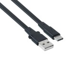 RIVACASE PS6002 BK12 Type-C 2.0 – USB cable 1.2m Μαύρο